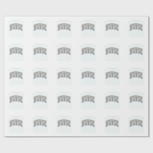 Papier Cadeau Chemise de conception de lettrage universitaire fl