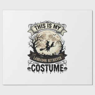 Papier Cadeau Chemise de costume d'Halloween de sorcière de Retr
