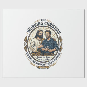 Papier Cadeau Chemise des métiers de la construction Jésus Graph