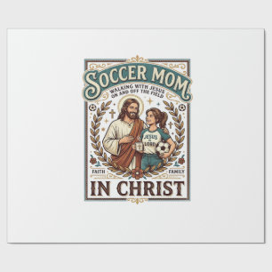 Papier Cadeau Chemise Vintage Jésus Volleyball Softball Football