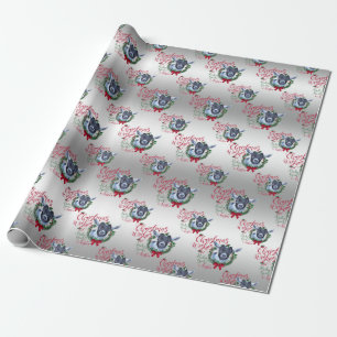 Papier Cadeau CHÈQUE   voeux de Noël Bébé Chèvre Baisers Pygmée
