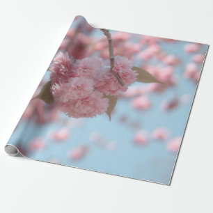 PAPIER CADEAU CHERRY ROSE BLOSSOM EN FERMETURE PHOTOGRAPHIE