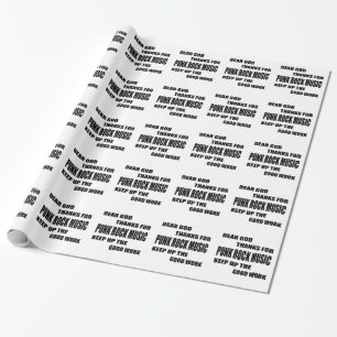 Papier Cadeau Chers mercis de Dieu de roche punk