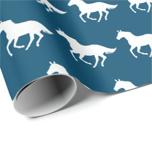 Papier Cadeau Cheval de course Choisissez votre couleur
