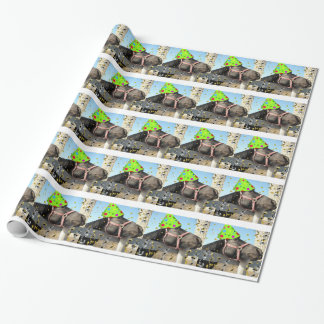 Papier Cadeau Cheval de fête d'anniversaire