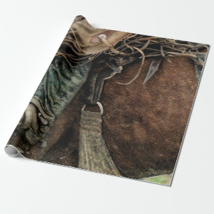 Papier Cadeau Cheval équitation Western Rodeo Cowboy