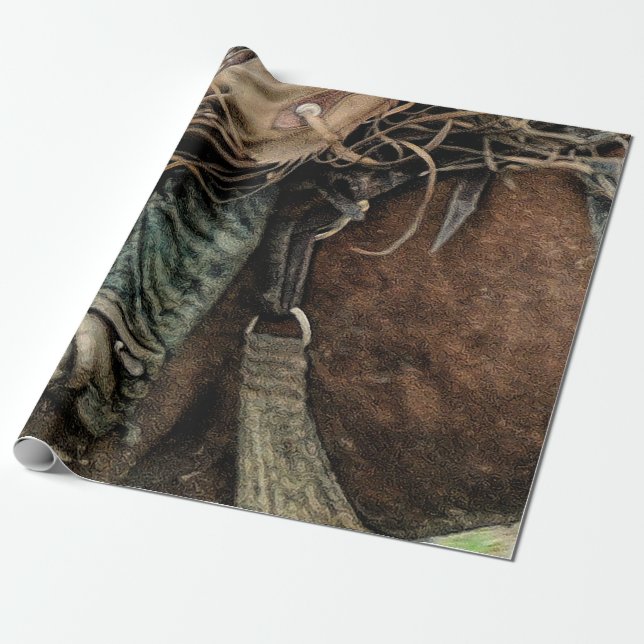 Papier Cadeau Cheval équitation Western Rodeo Cowboy (Déroulé)