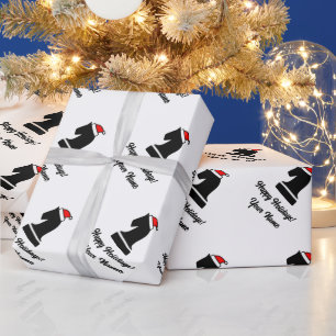 Papier Cadeau Cheval motif papier d'emballage de Noël