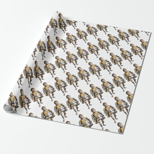Papier Cadeau chevalier #2 (Déroulé)