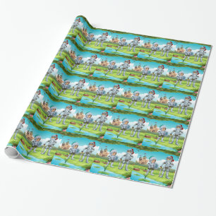 Papier Cadeau Chevaliers