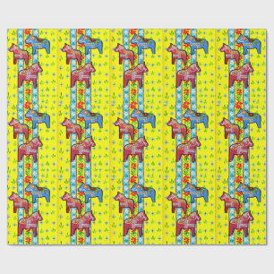 Papier Cadeau Chevaux de Dala