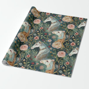 Papier Cadeau Chevaux peints magiques Chevaux peints