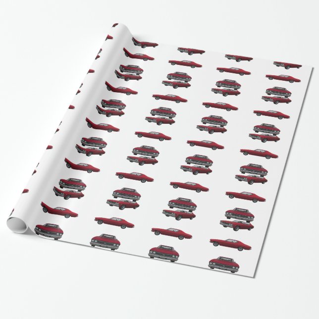 Papier Cadeau Chevelle 1968 solides solubles : (Déroulé)