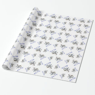 Papier Cadeau Chèvre de nuit silencieuse Noël 2 Papier d'envelop