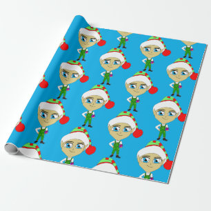 Papier Cadeau chibi elf