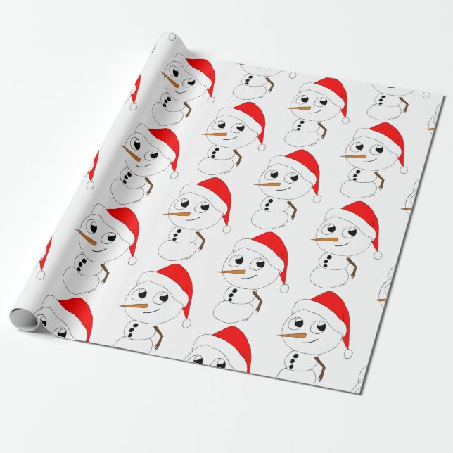 Papier Cadeau chibi snowman (Déroulé)