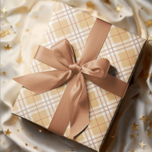 Papier Cadeau Chic Chic Automne Tartan Plaid