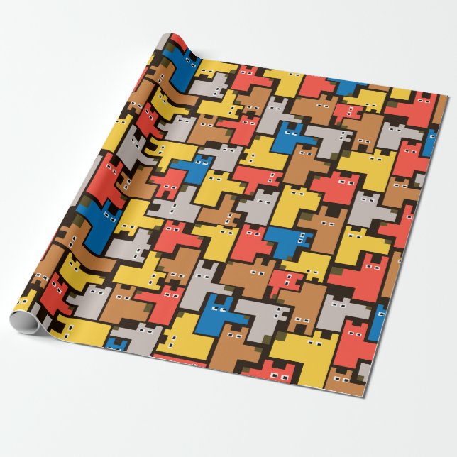 Papier Cadeau Chien (Déroulé)