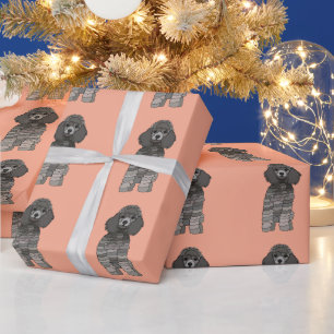 Papier Cadeau Chien animal caniche