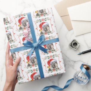 Papier Cadeau Chien berne allemand Motif Noël