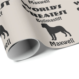 Papier Cadeau Chien Bullmastiff le plus grand du monde