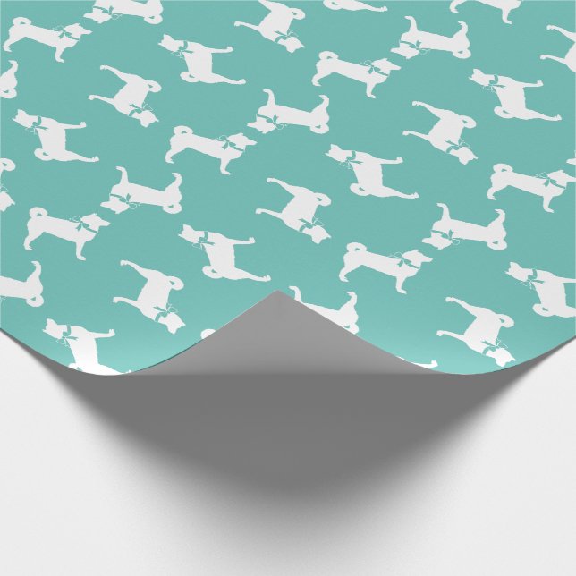 Papier Cadeau Chien chiot Shiba Inu (Coin)