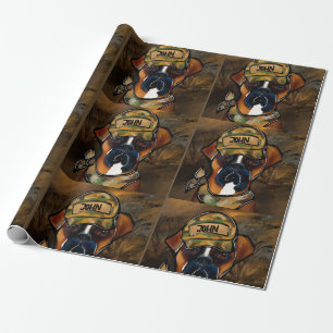 Papier Cadeau Chien de boîte