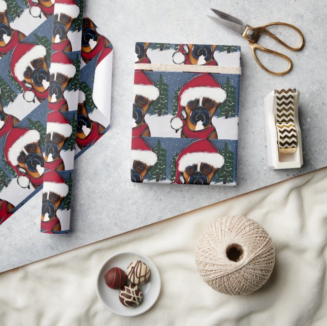 Papier Cadeau Chien de boîte (Artisanat)