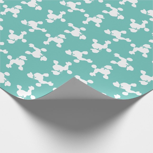 Papier Cadeau Chien de caniche Français (Coin)