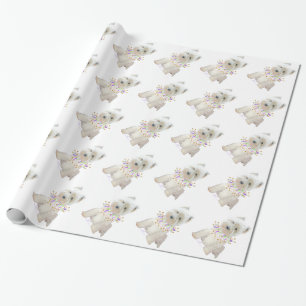 Papier Cadeau Chien de fête