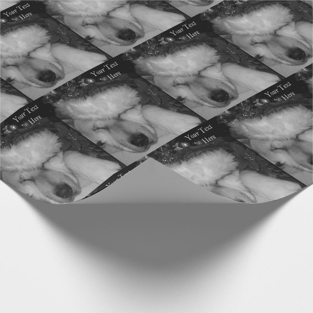 Papier Cadeau Chien de Noël de Cuisine akita (Coin)