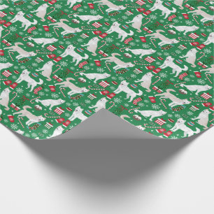 Papier Cadeau Chien de Noël de Jindo