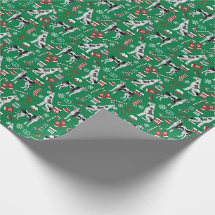 Papier Cadeau Chien de Noël de l'Harlequin Great Dane