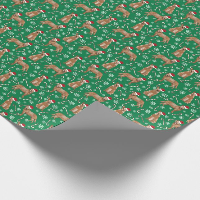 Papier Cadeau Chien de Noël de Red Heeler (Coin)