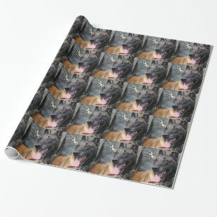 Papier Cadeau Chien de sourire de Malinois de Belge