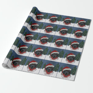 Papier Cadeau Chien de Terre-Neuve