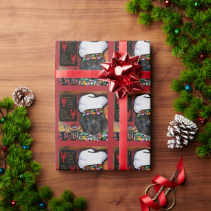 Papier Cadeau Chien de Terre-Neuve              