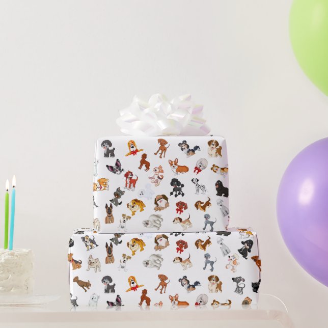 Papier Cadeau Chien Party (Cadeaux de fête)