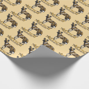 Papier Cadeau Chien sauvage africain. Afrique sauvage