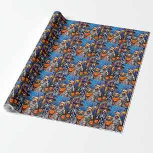 Papier Cadeau Chiens Chinook Trick-or-Treating Costume d'Hallowe