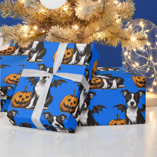 Papier Cadeau Chiens de Halloween