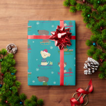 Chiens de Noël mignons sur Motif Sleds