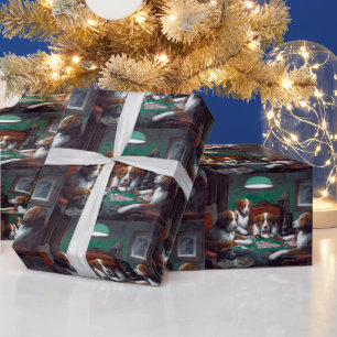 Papier Cadeau Chiens jouant au poker Cassius Marcellus Coolidge 