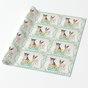 Papier Cadeau Chihuahua du printemps