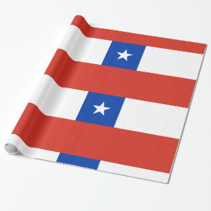Papier Cadeau Chili Bleu rouge