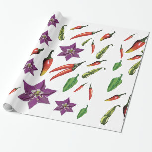 Papier Cadeau Chili Peppers Personnalisé