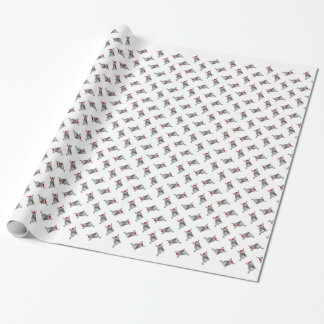 Papier Cadeau Chinchilla de Noël