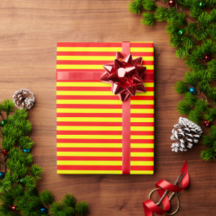 Papier Cadeau chine kirghizistan espagne drapeau bandes rouge ja