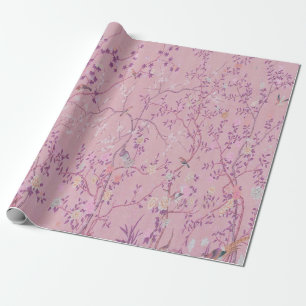 Papier Cadeau Chine rose Découpage chinois