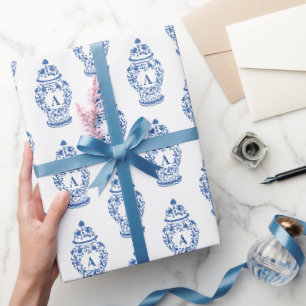 Papier Cadeau Chinoiserie Chic GingerJar   Monogramme